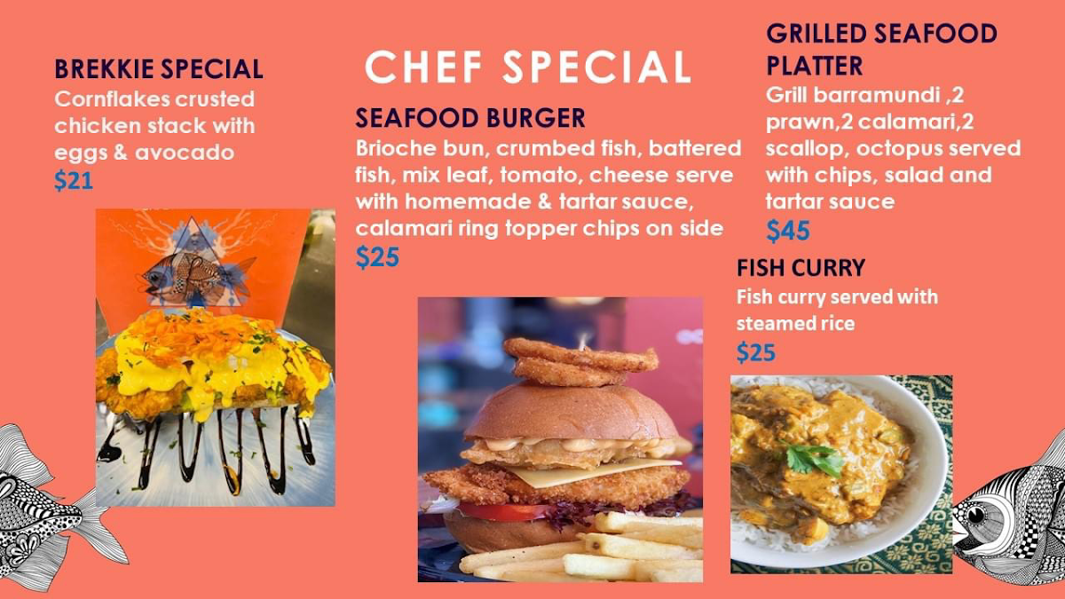Menu, Ocean Project Café Restaurant