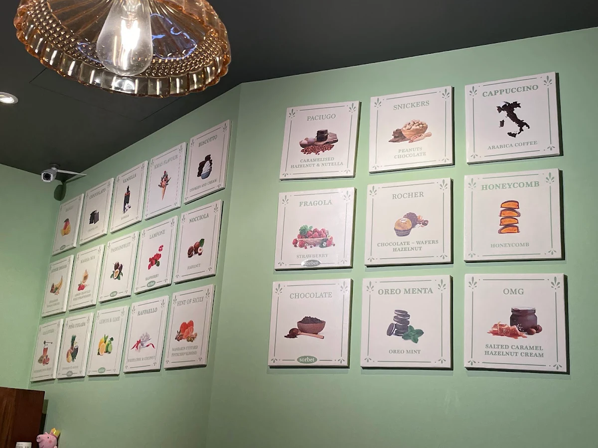Menu, My Gelato