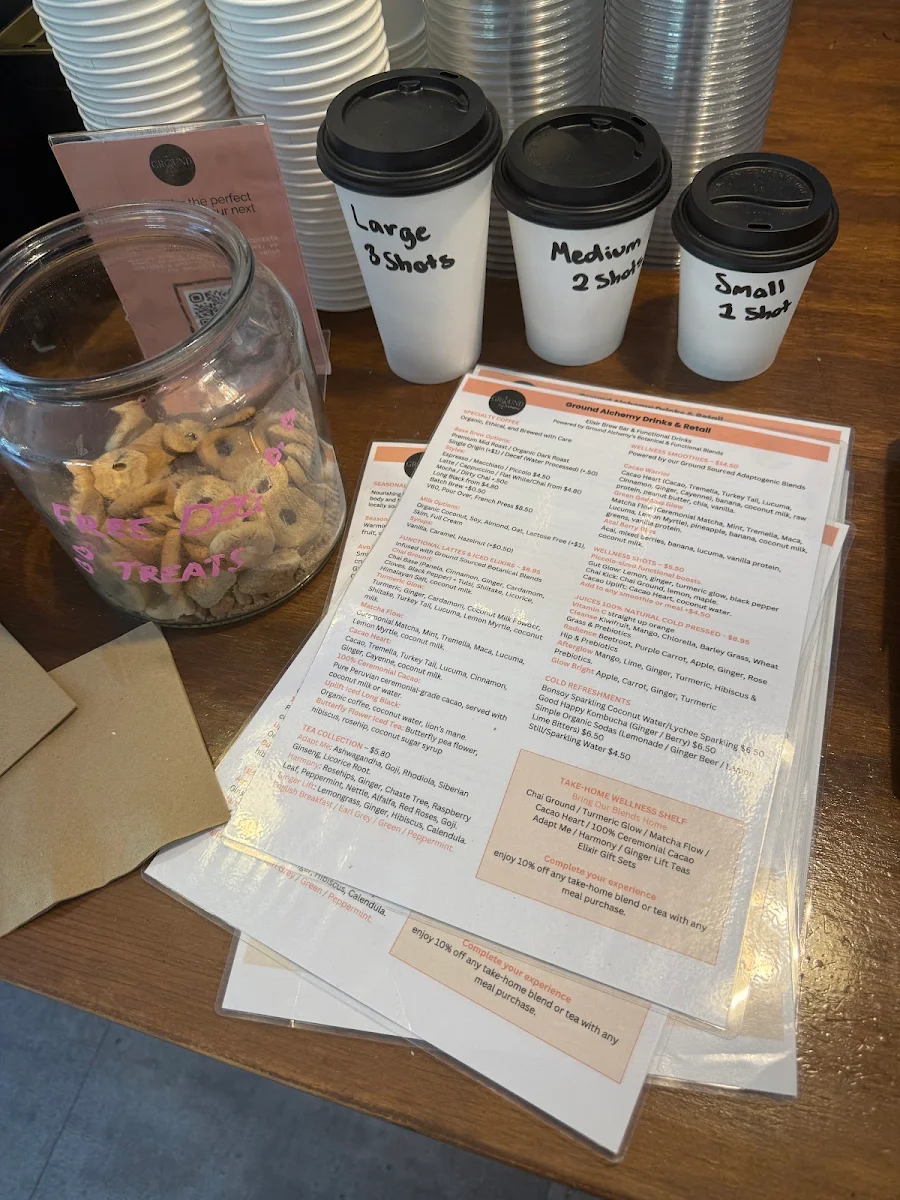 Menu, GROUND ALCHEMY