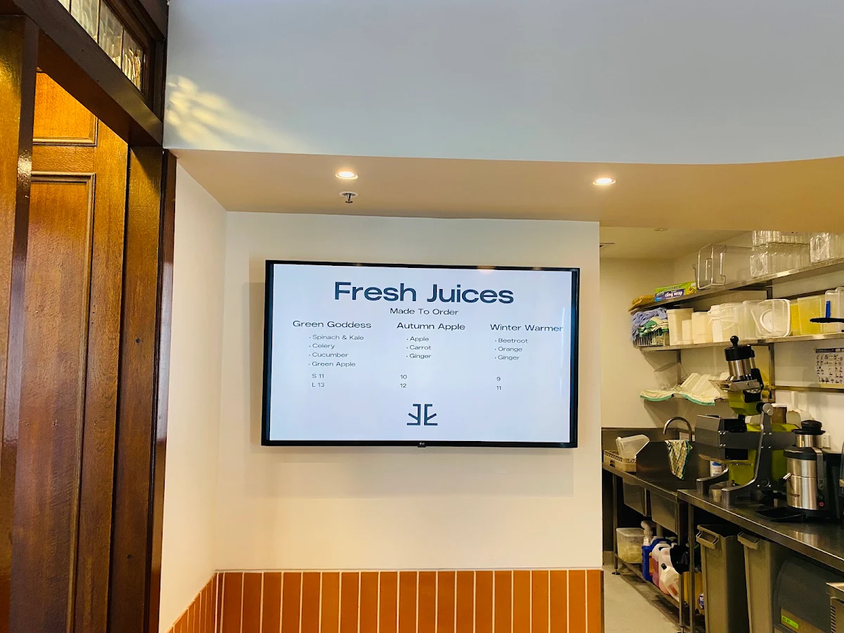 Menu, Adelaide Cold Press