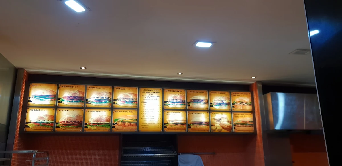 Menu, Kenny's Bakery Café