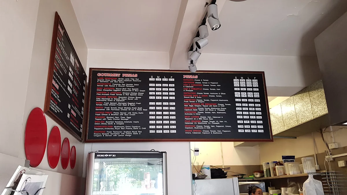 Menu, Marilynas Pizza & Pasta