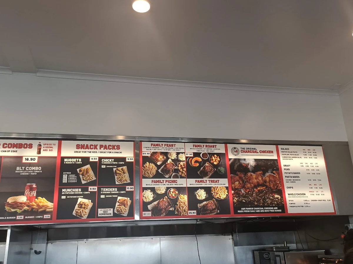 Menu, The Original Charcoal Chicken