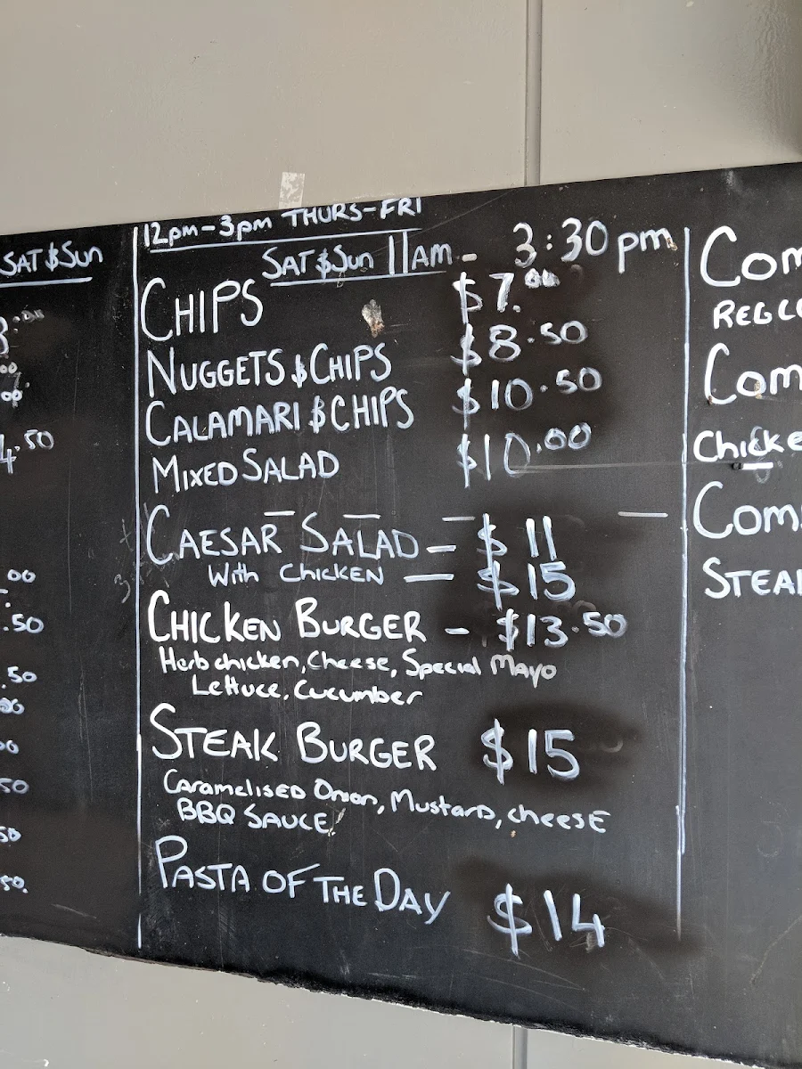 Menu, Amoretti's Abbotsbury