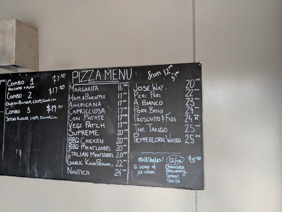 Menu, Amoretti's Abbotsbury