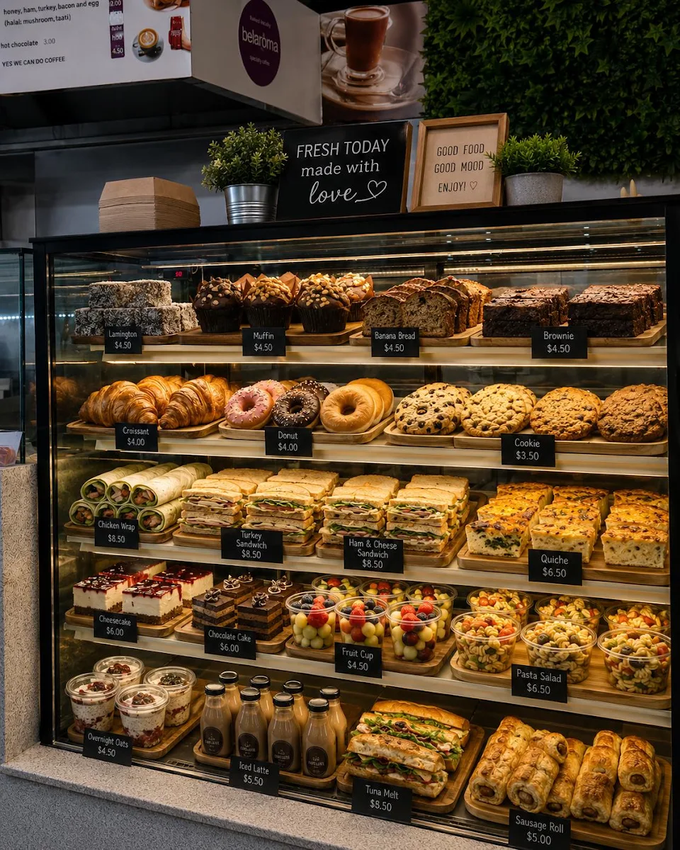 Menu, D Market Cafe