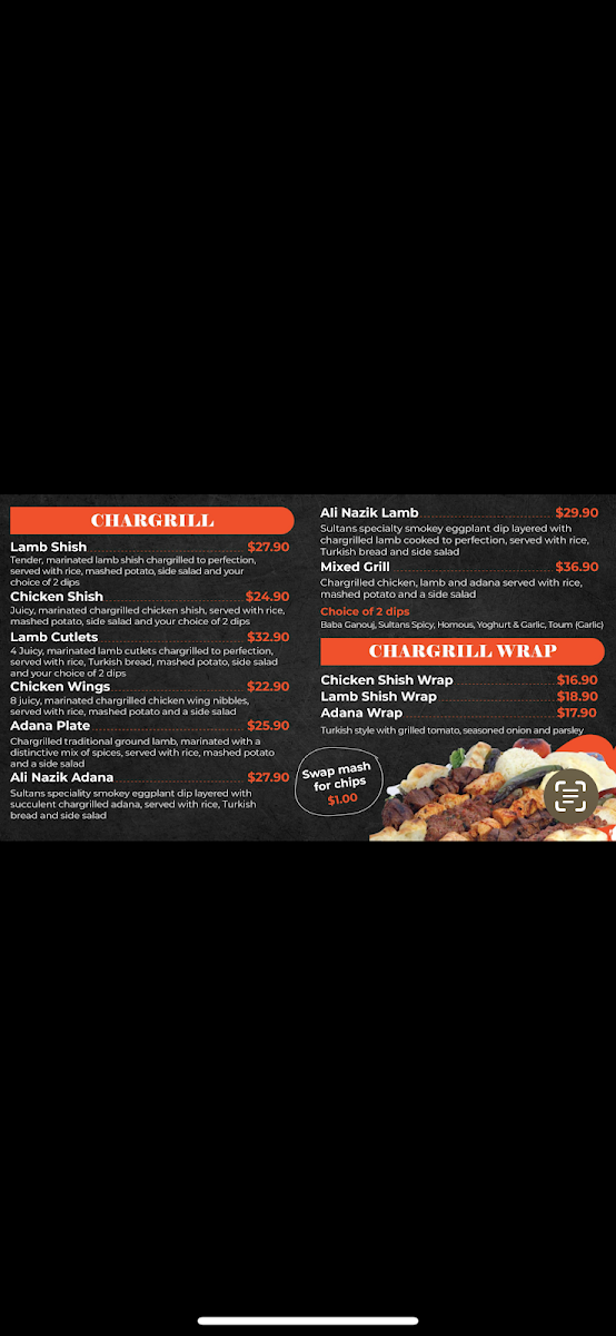 Menu, Sultans