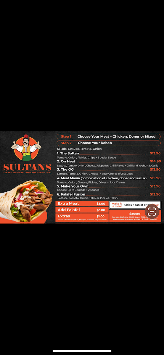 Menu, Sultans