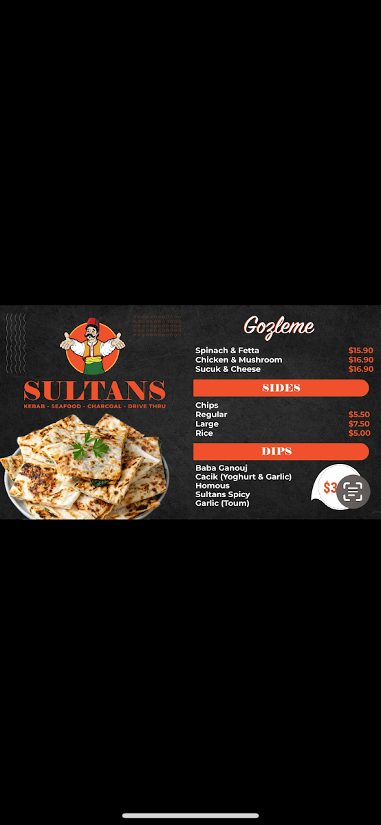 Menu, Sultans