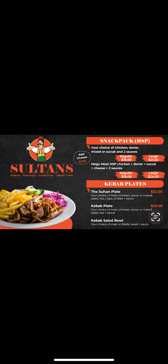 Menu, Sultans