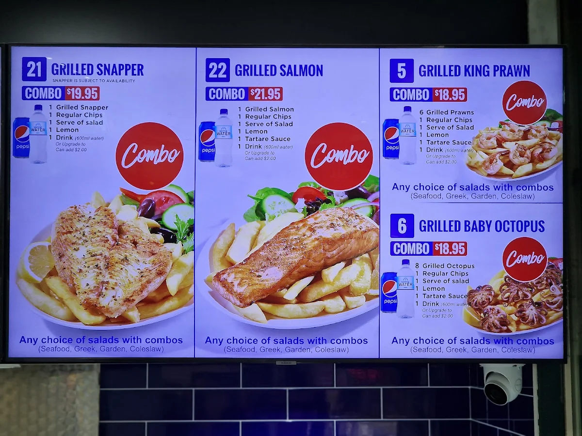 Menu, Fish & Chix