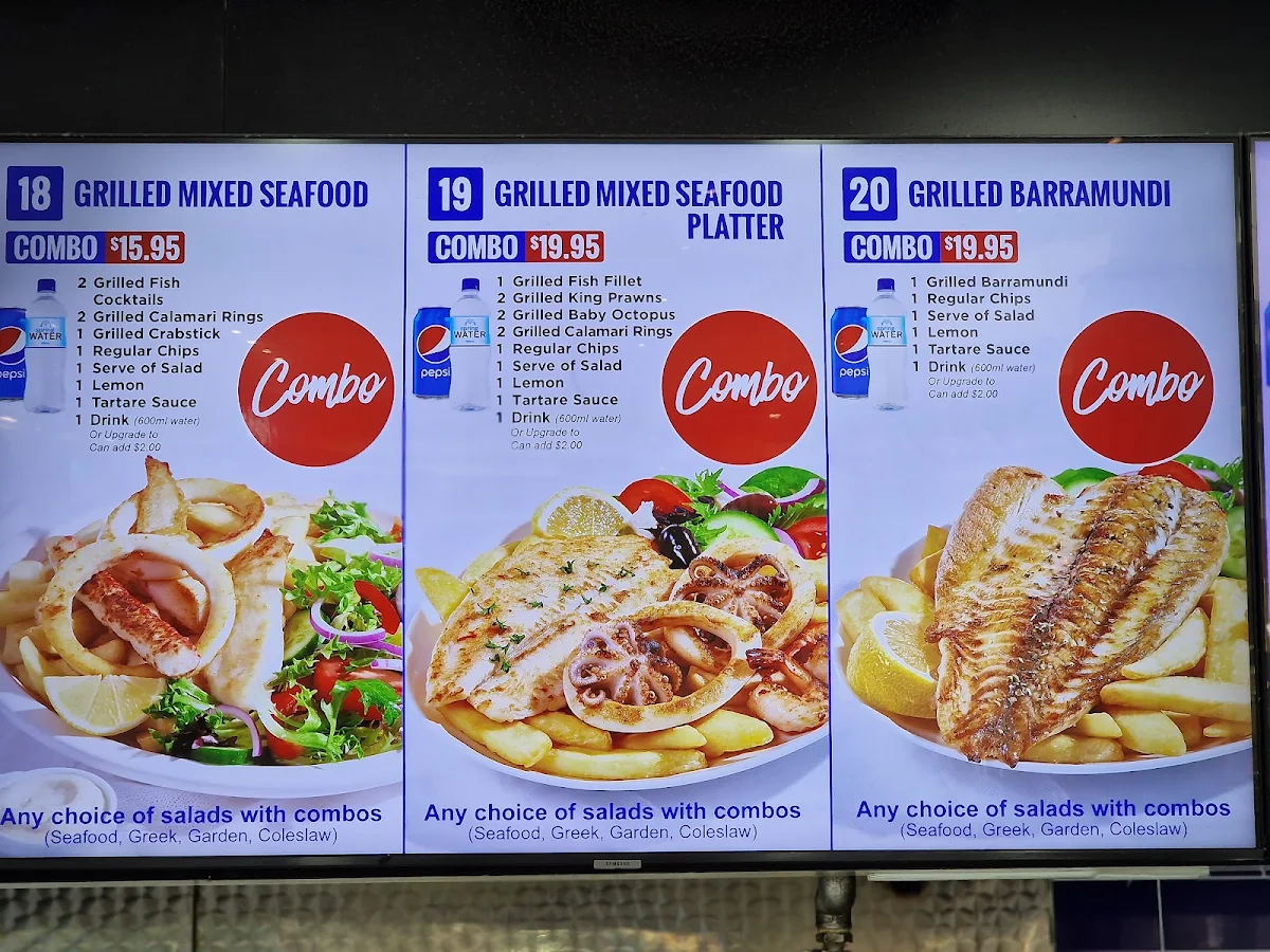 Menu, Fish & Chix