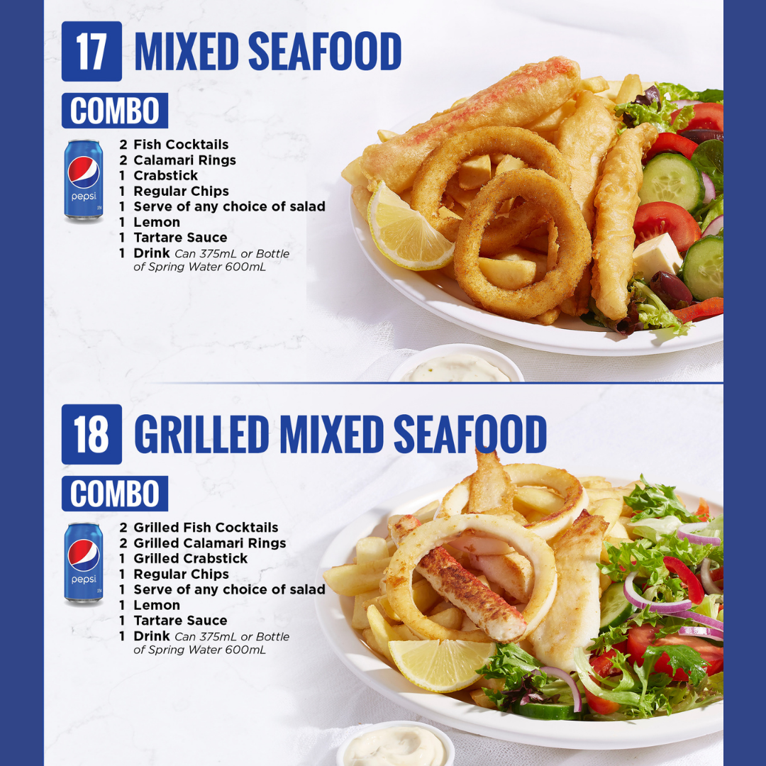 Menu, Fish & Chix