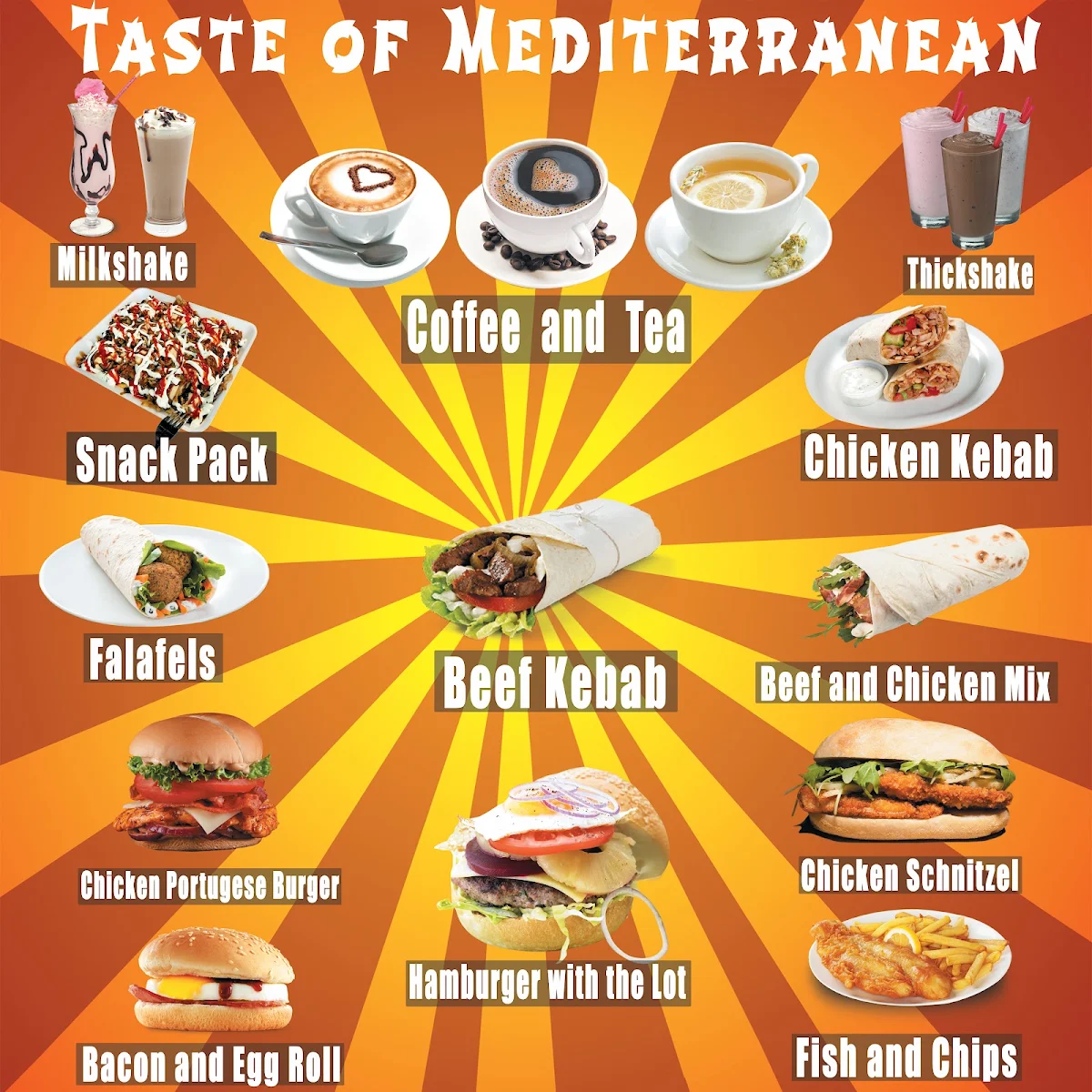 Menu, Red Fez Cafe