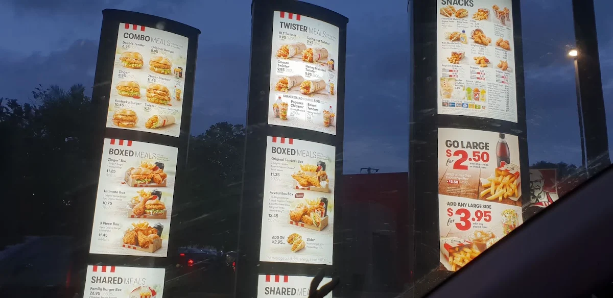 Menu, KFC Deagon