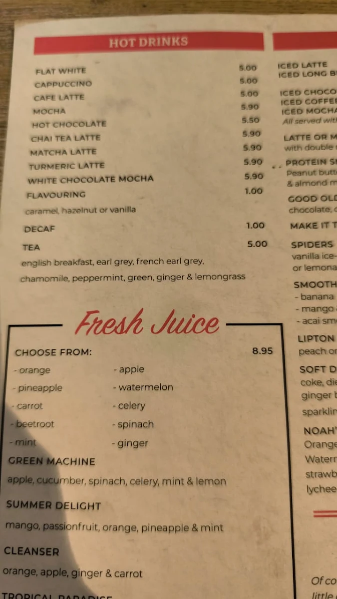 Menu, Rubyniks Miranda