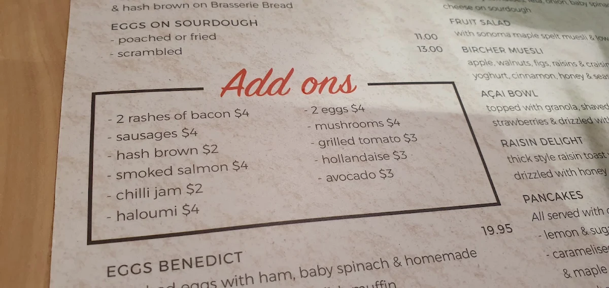 Menu, Rubyniks Miranda