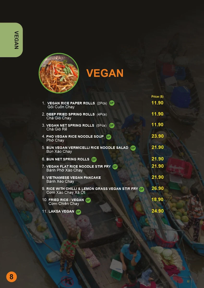 Menu, Saigon Chopsticks (Authentic Vietnamese Cuisine)