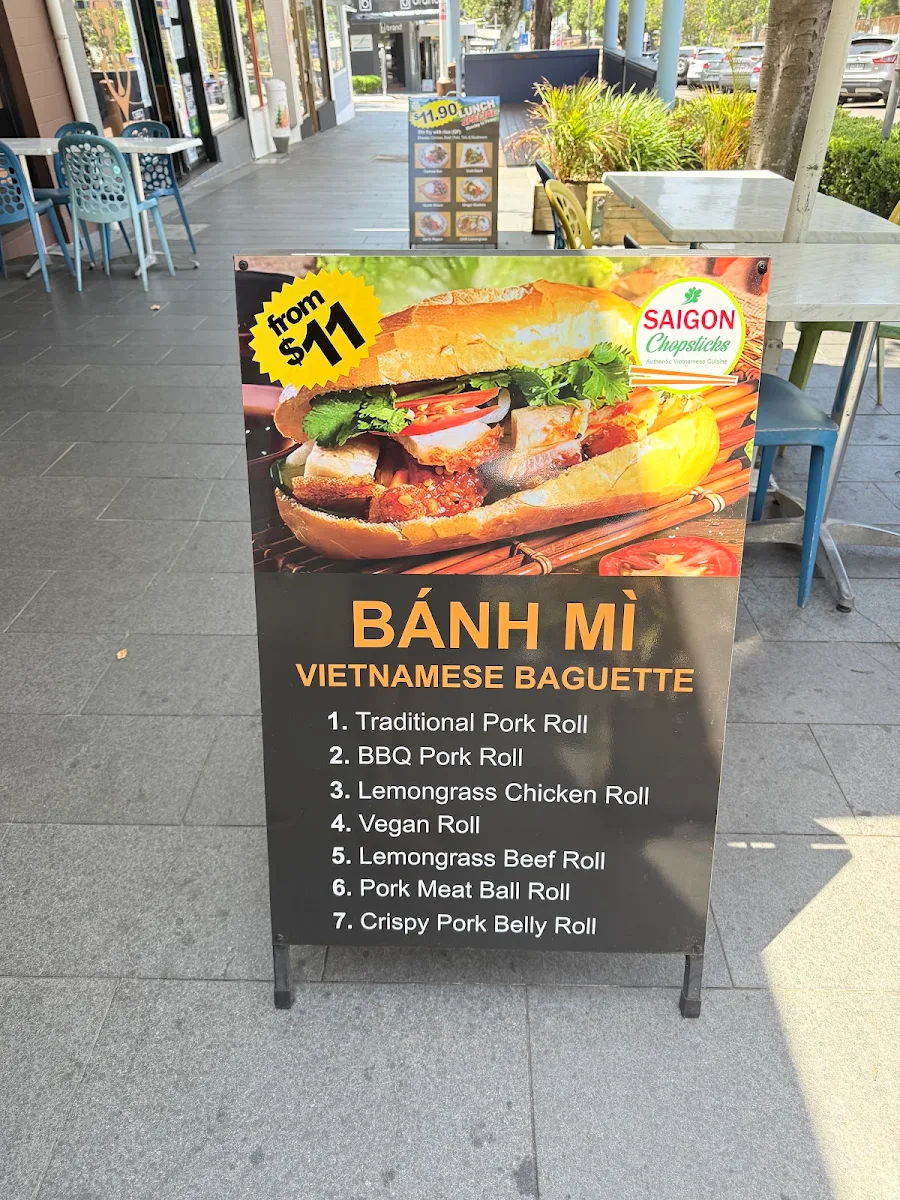 Menu, Saigon Chopsticks (Authentic Vietnamese Cuisine)