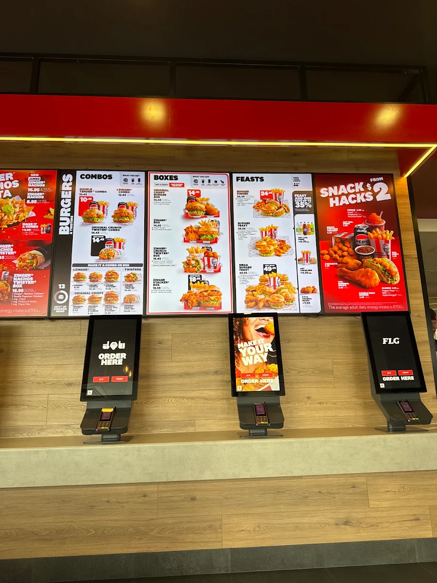 Menu, KFC Strath Village