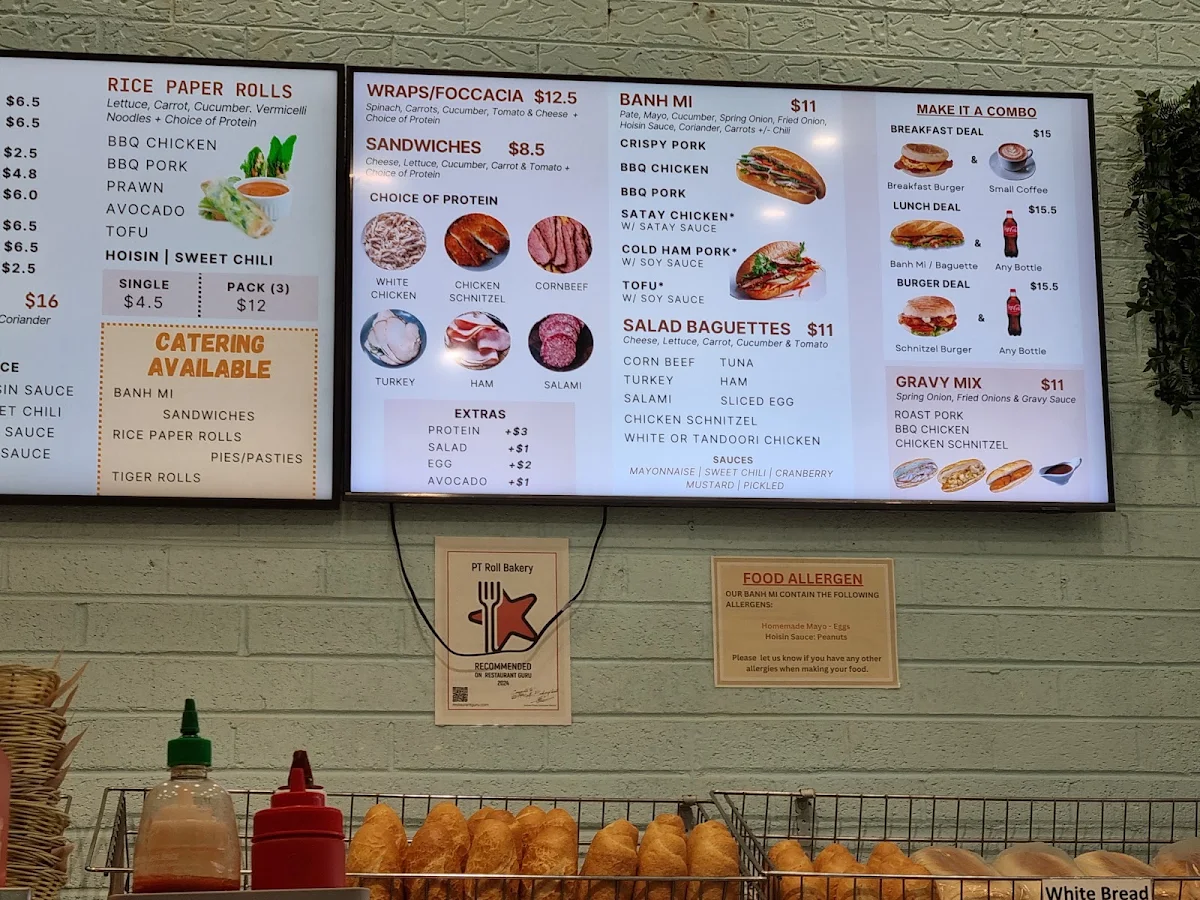 Menu, PT Roll Bakery