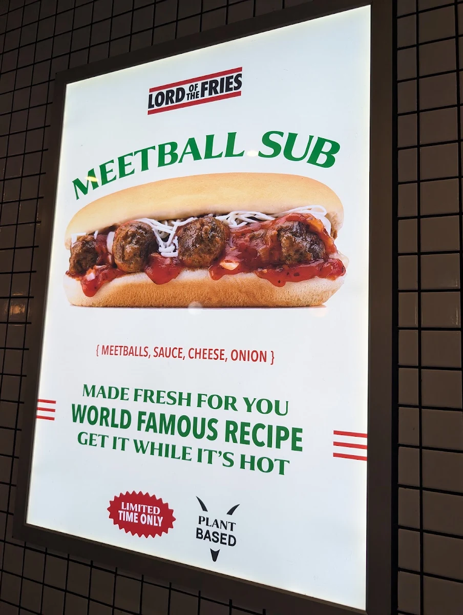 Menu, Lord of the Fries - Adelaide