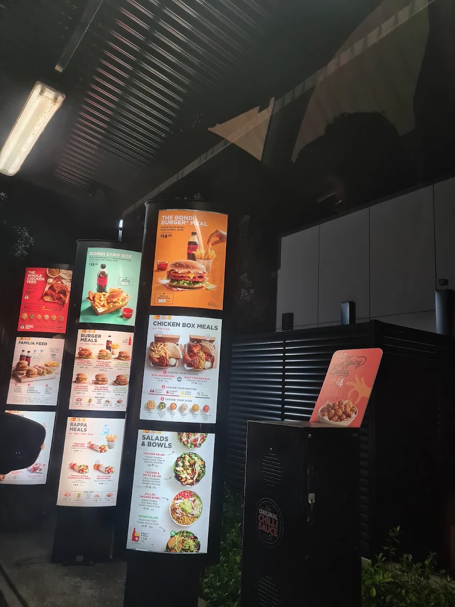 Menu, Oporto Greystanes Drive Thru