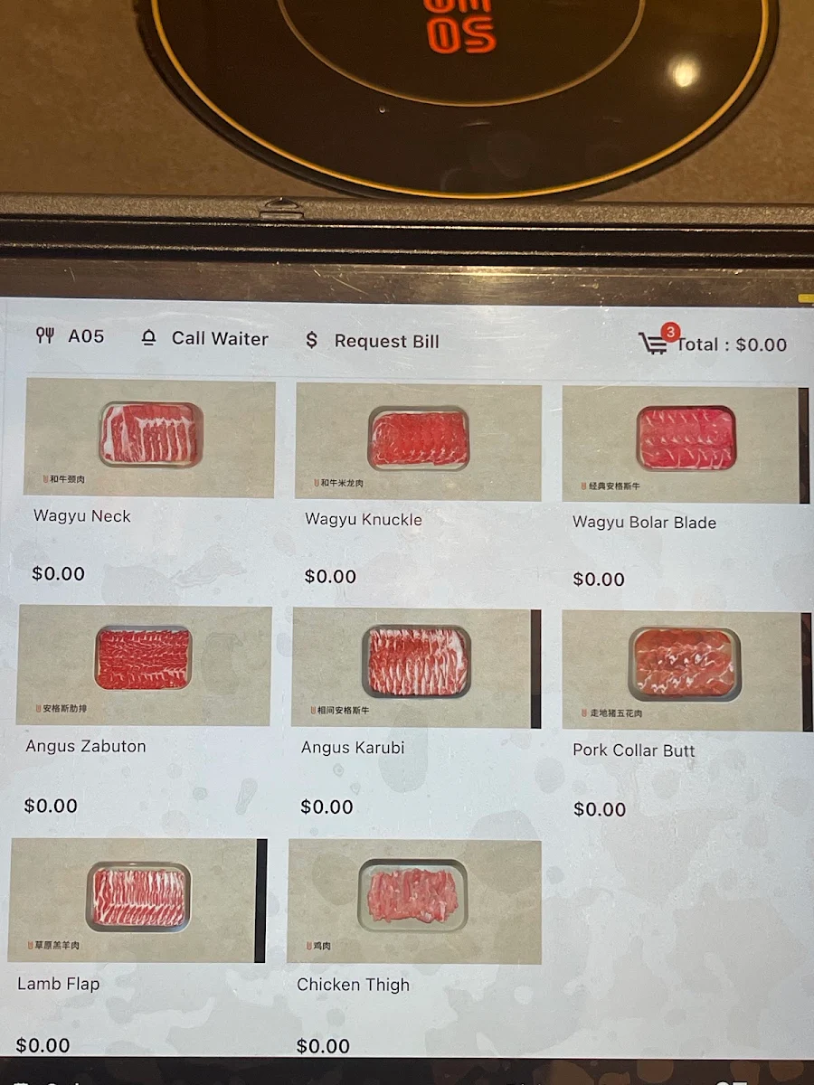 Menu, Soup Zen Hot Pot Chatswood