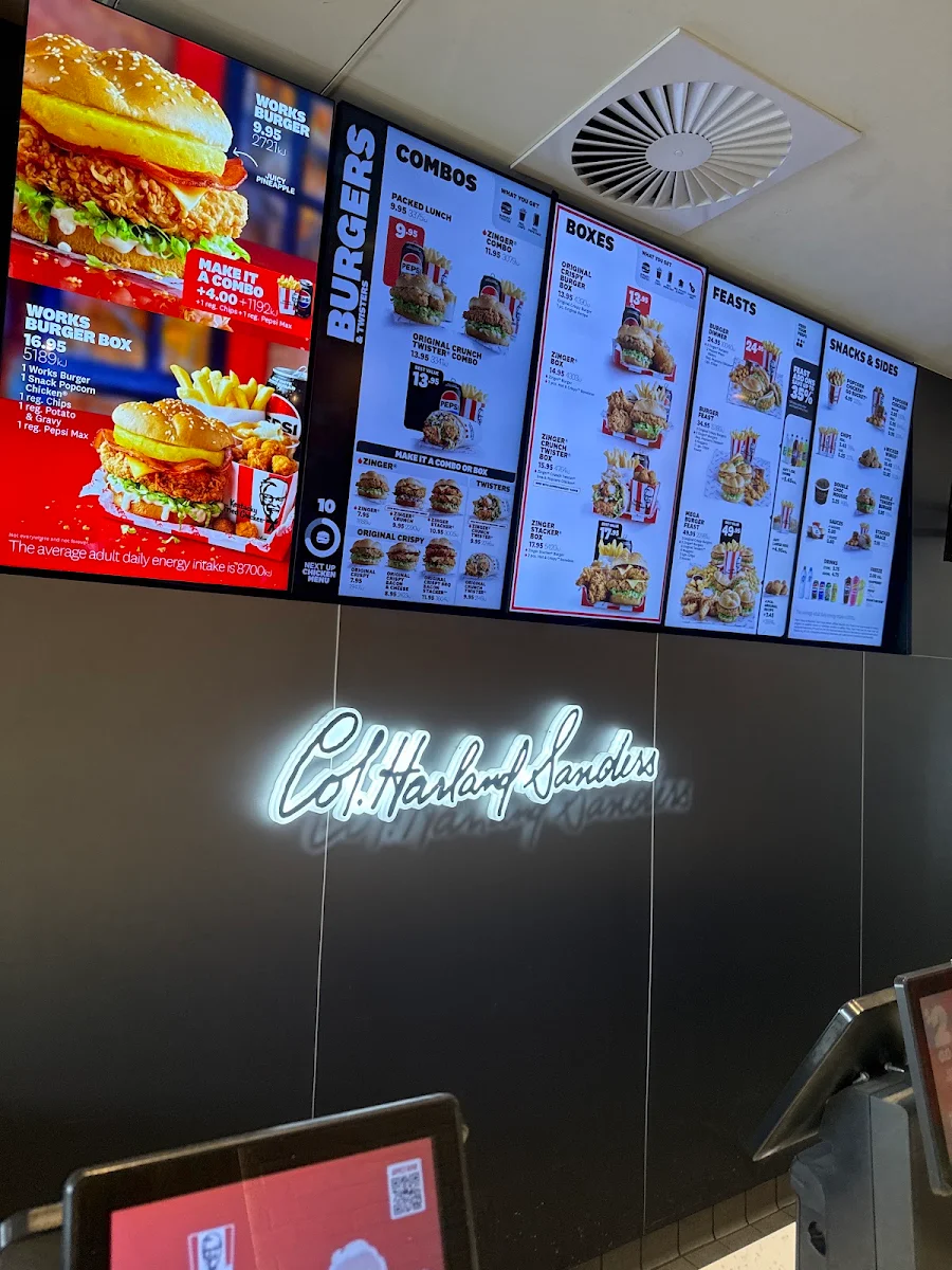 Menu, KFC Dandenong South