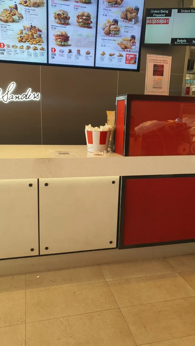 Menu, KFC Dandenong South