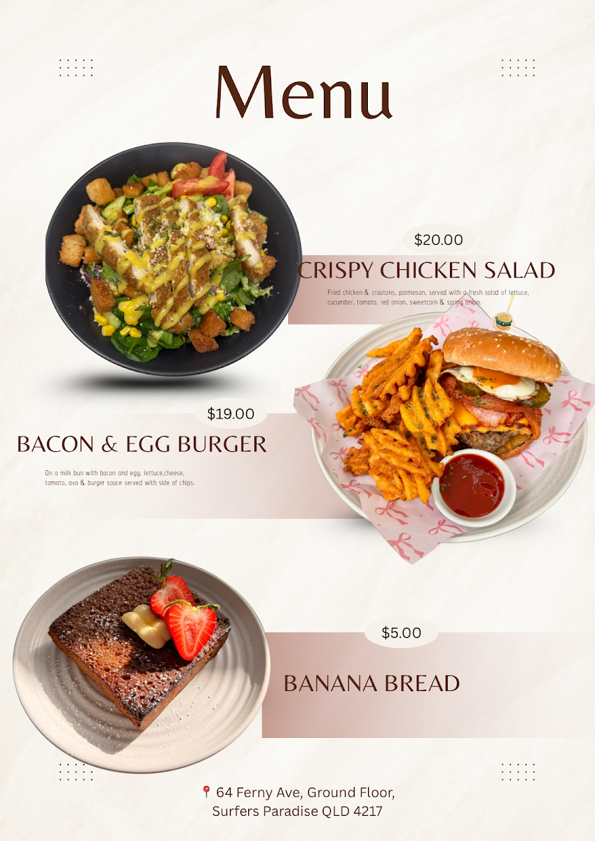 Menu, The Seava