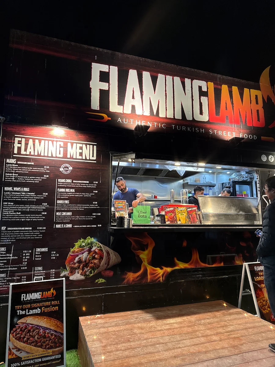 Menu, Flaming Lamb