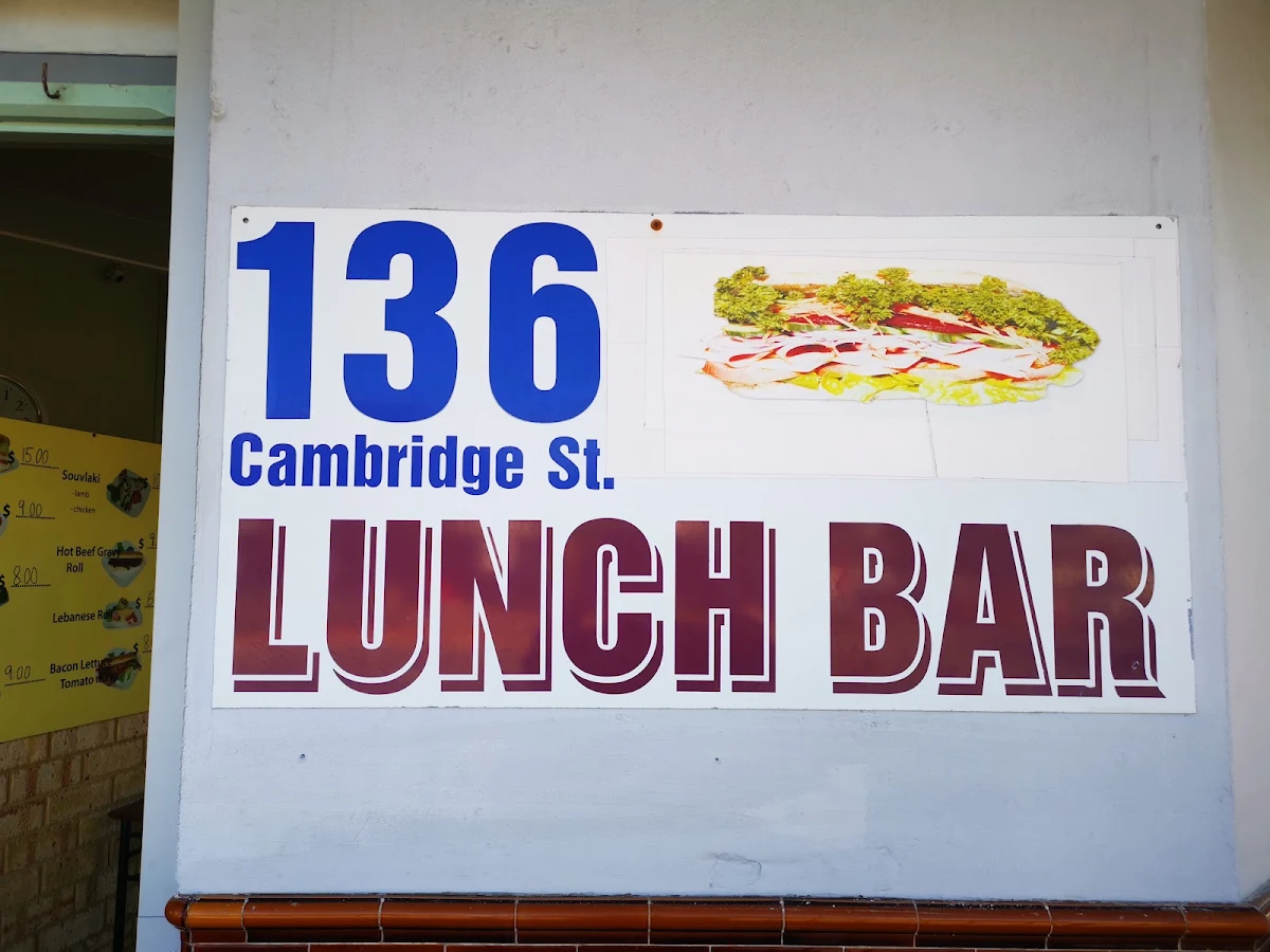Menu, Family Lunch Bar