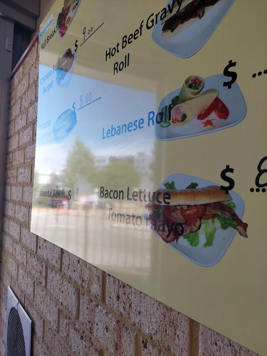 Menu, Family Lunch Bar