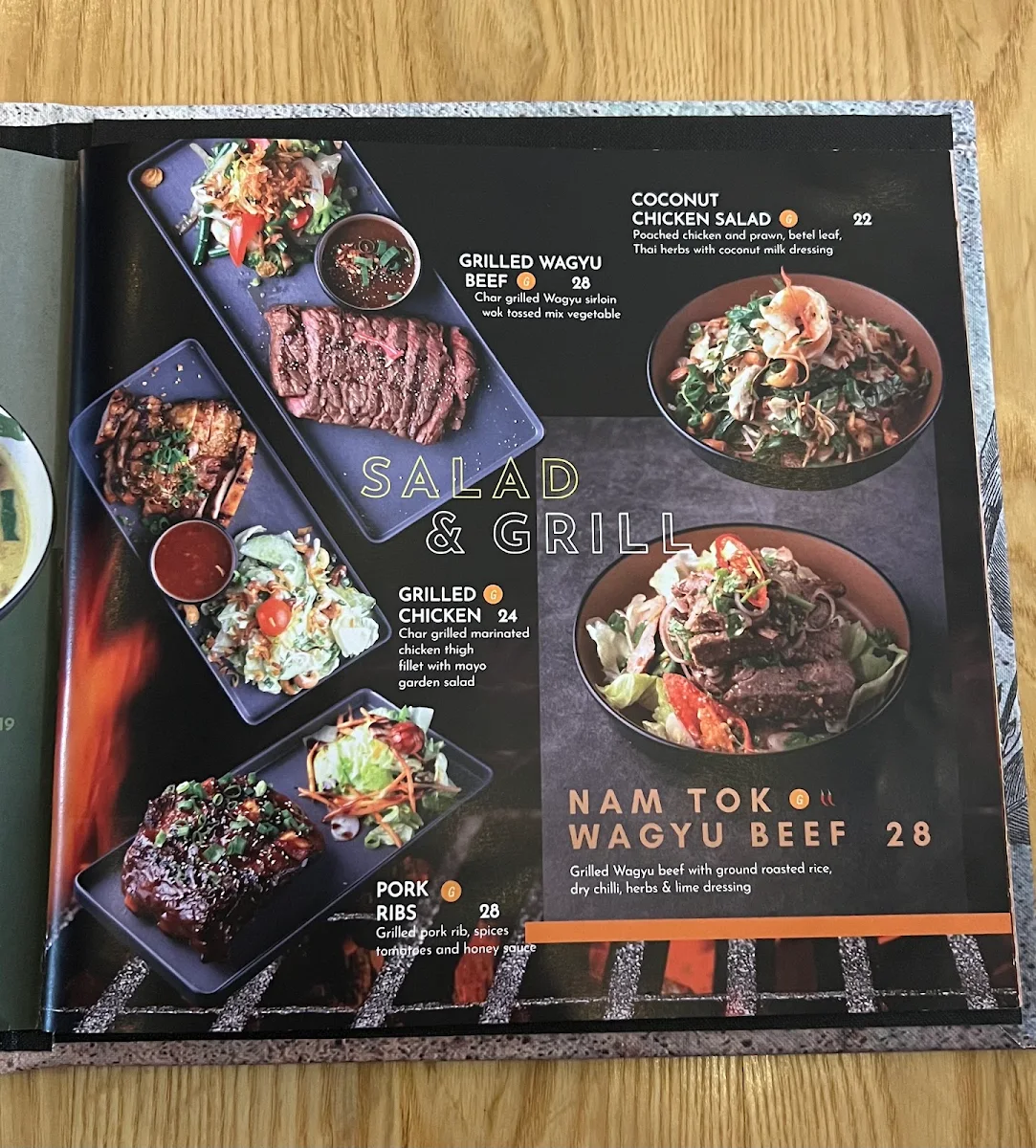 Menu, Kinn Thai Hyperdome