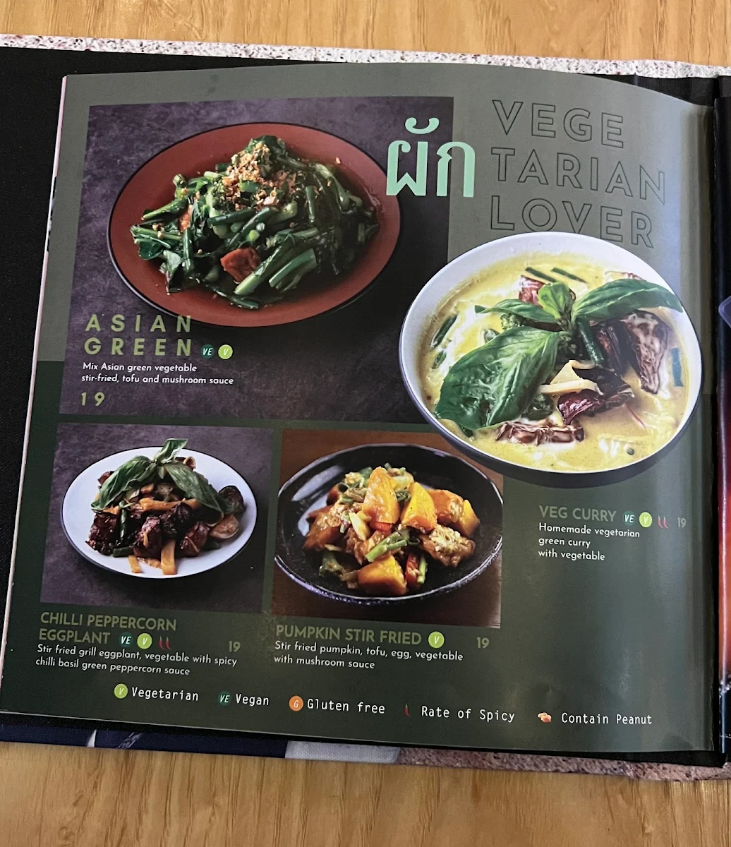 Menu, Kinn Thai Hyperdome