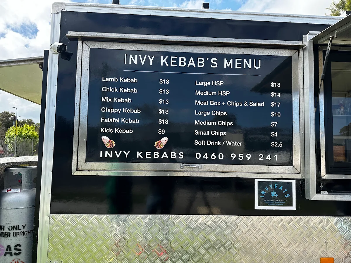 Menu, Invy Kebabs
