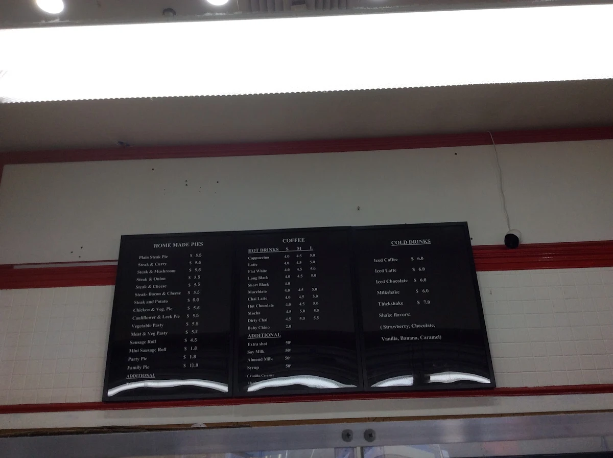 Menu, Boronia Mall Bakery
