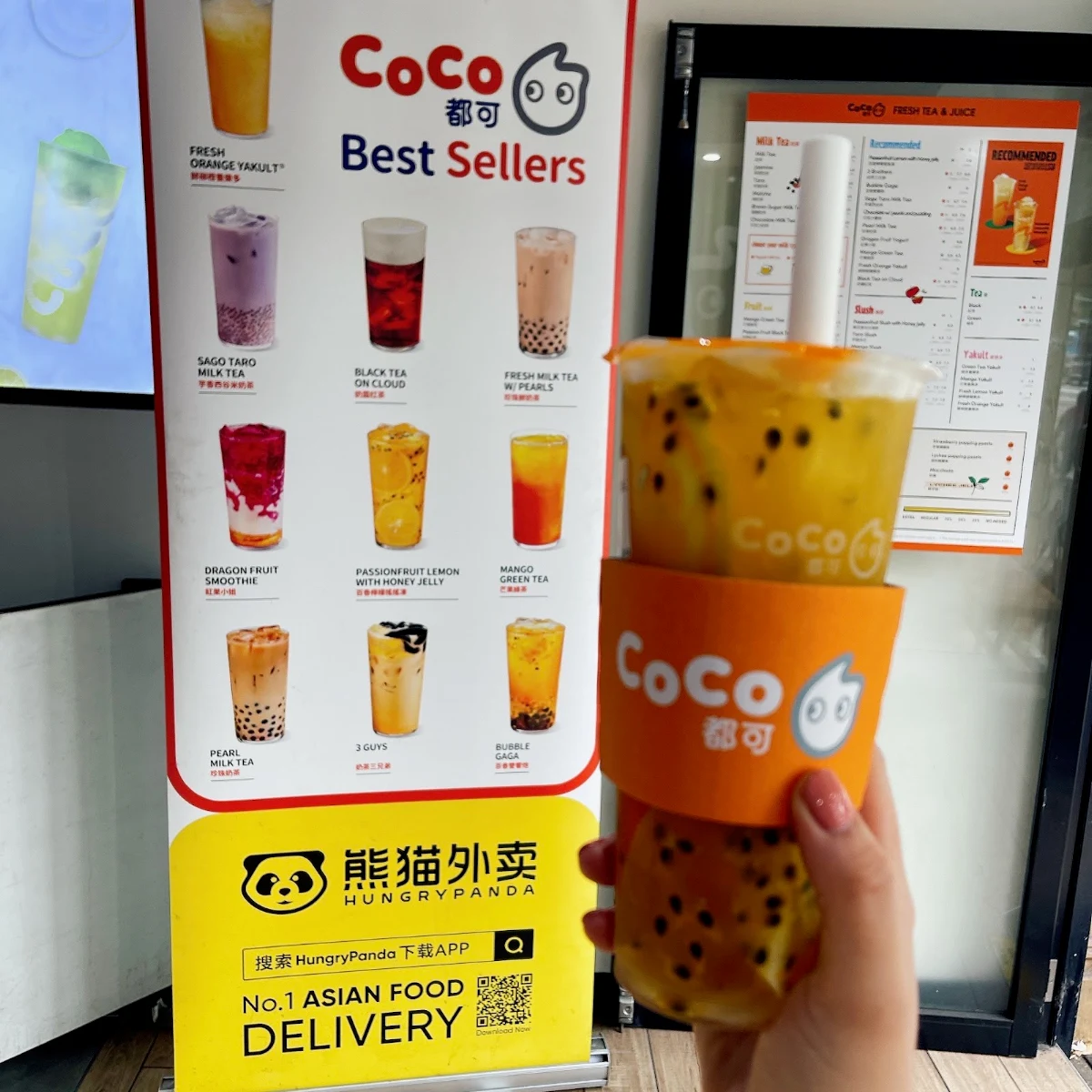 Menu, CoCo Fresh Tea & Juice Ultimo