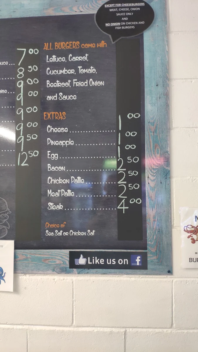 Menu, Charchy's