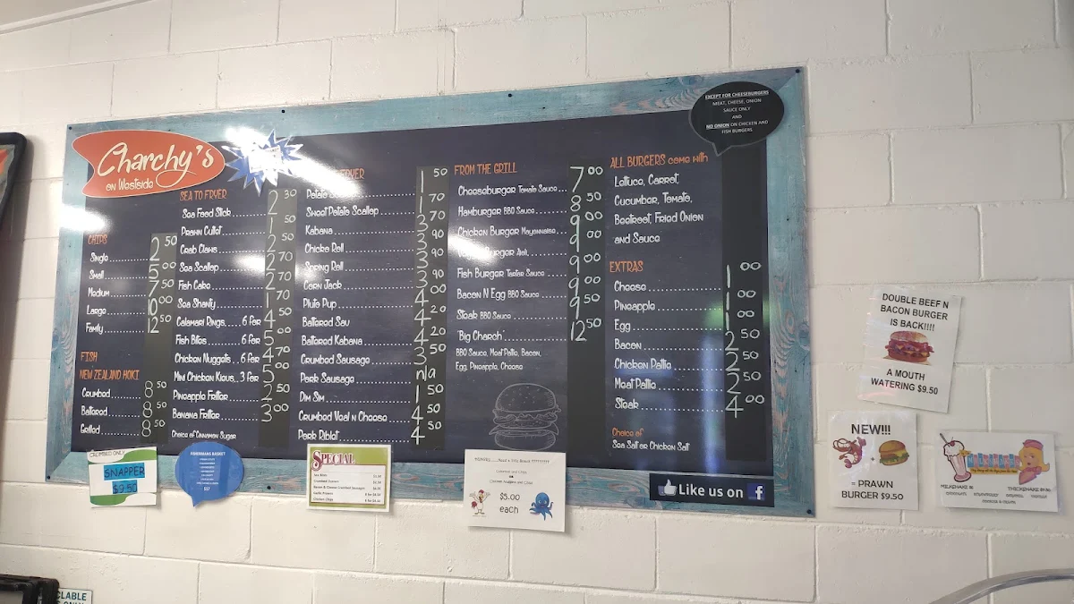 Menu, Charchy's