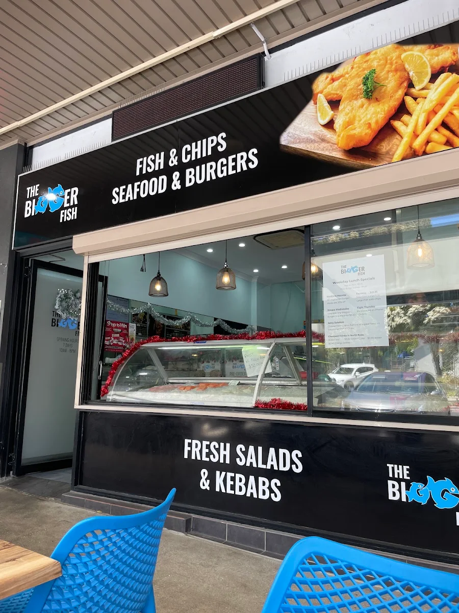 Menu, The Bigger Fish Shop