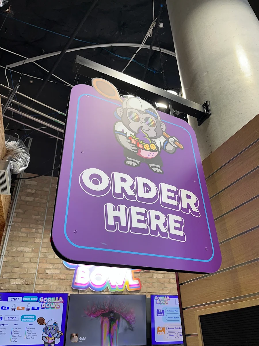 Menu, Gorilla Bowl