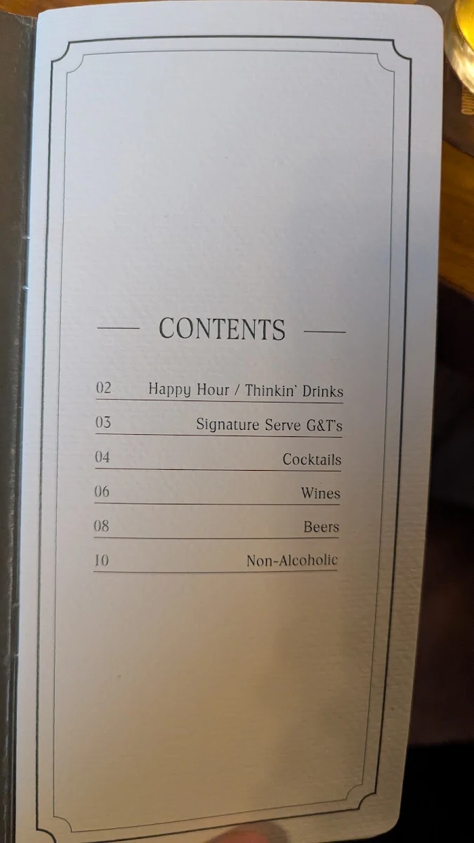 Menu, The Beekeeper Bondi
