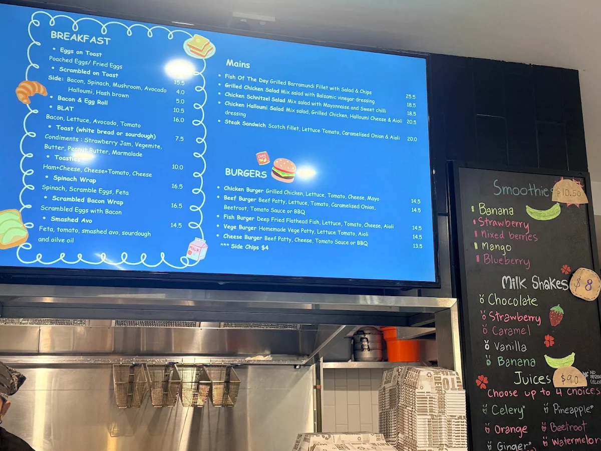 Menu, Aqua X-Press
