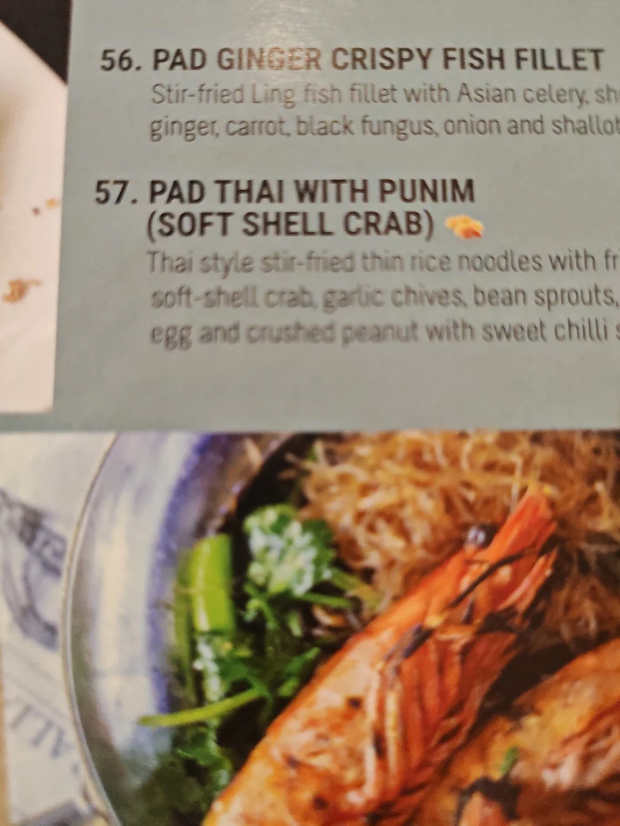 Menu, Charmed by Hanuman Thai Wahroonga