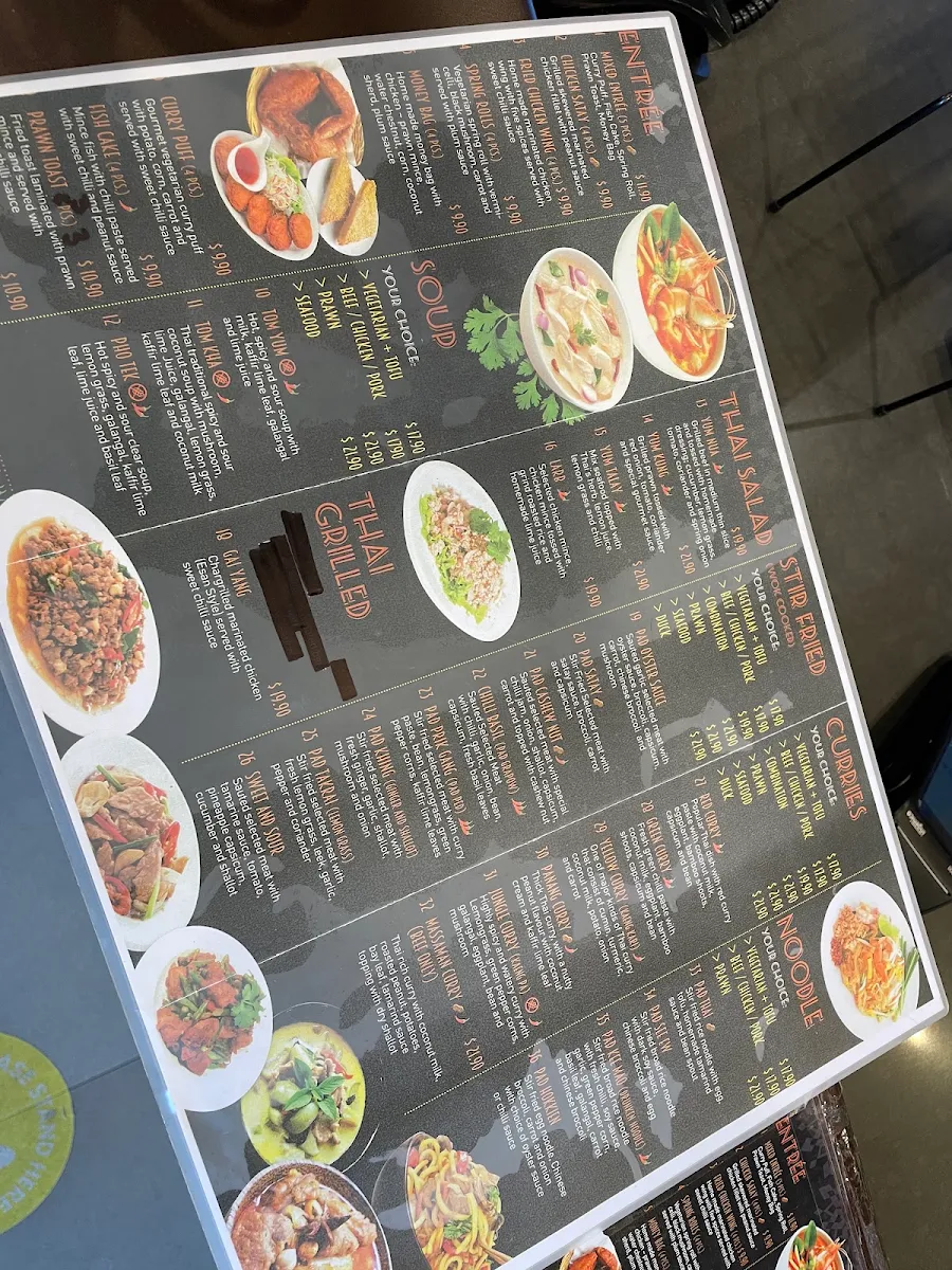 Menu, Thaicoon Restaurant
