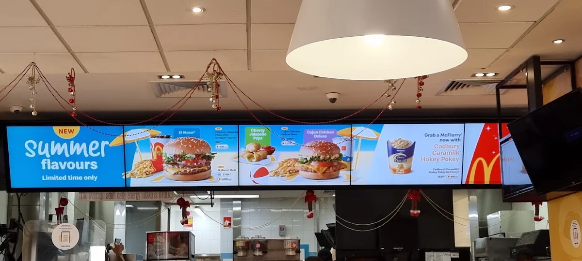 Menu, McDonald's Rockingham