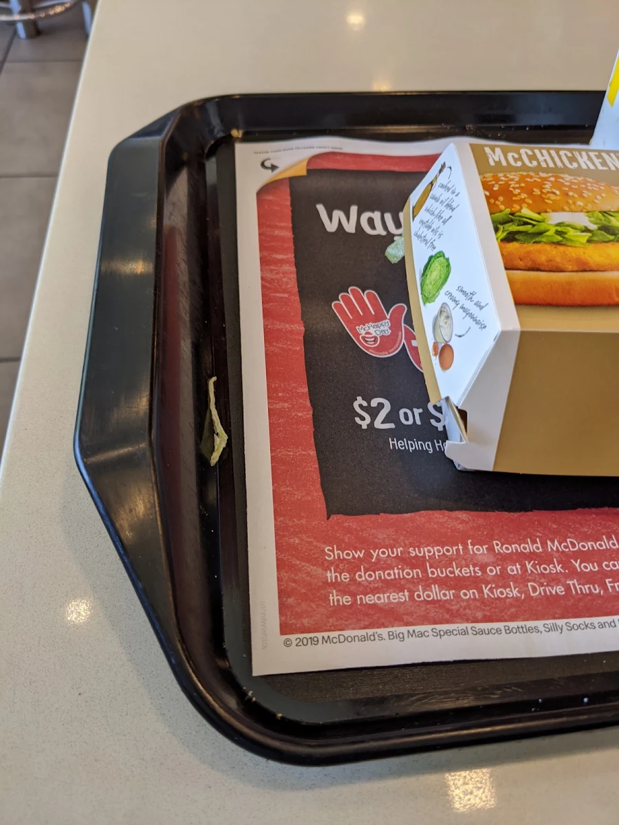 Menu, McDonald's Kangaroo Point