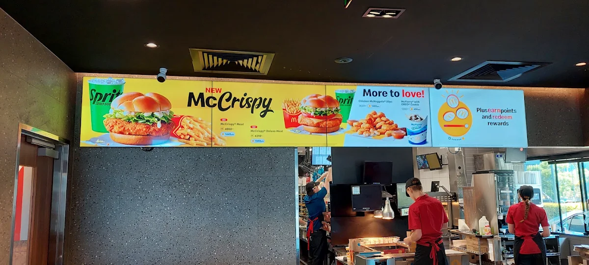 Menu, McDonald's Kangaroo Point
